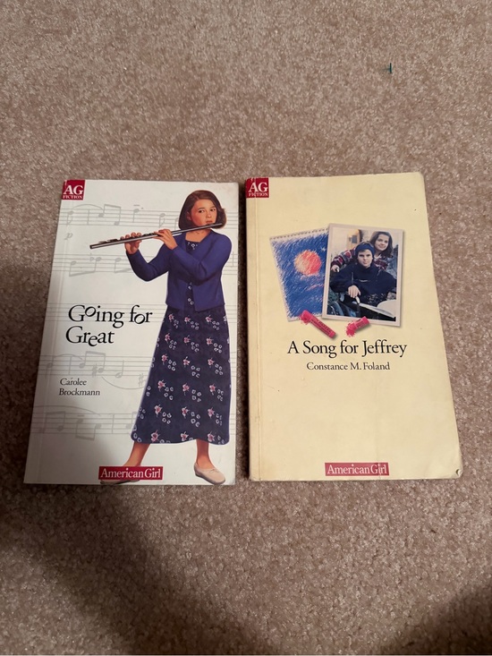 American Girl Other - Lot of 2 American Girl Paperback Books "Going for Great" & "A Song for Jeffrey"